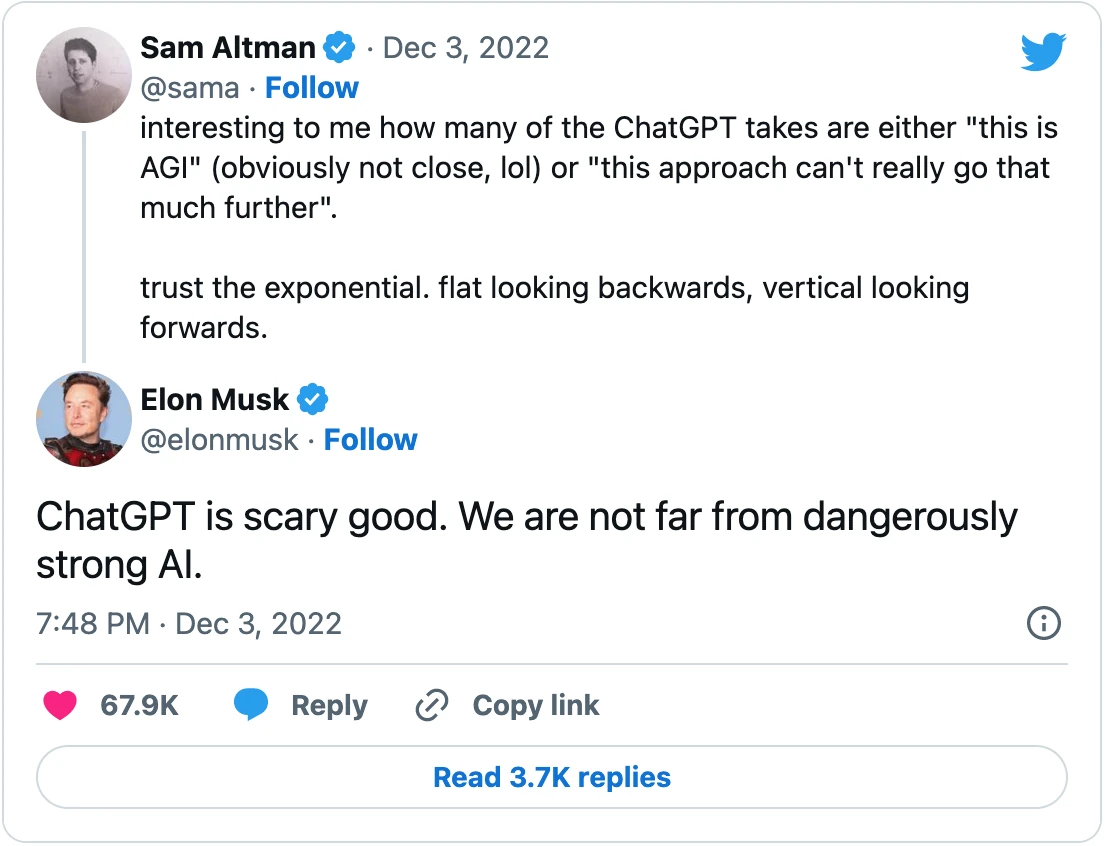 ChatGPT Scary Good Elon Musk Twitter Quote